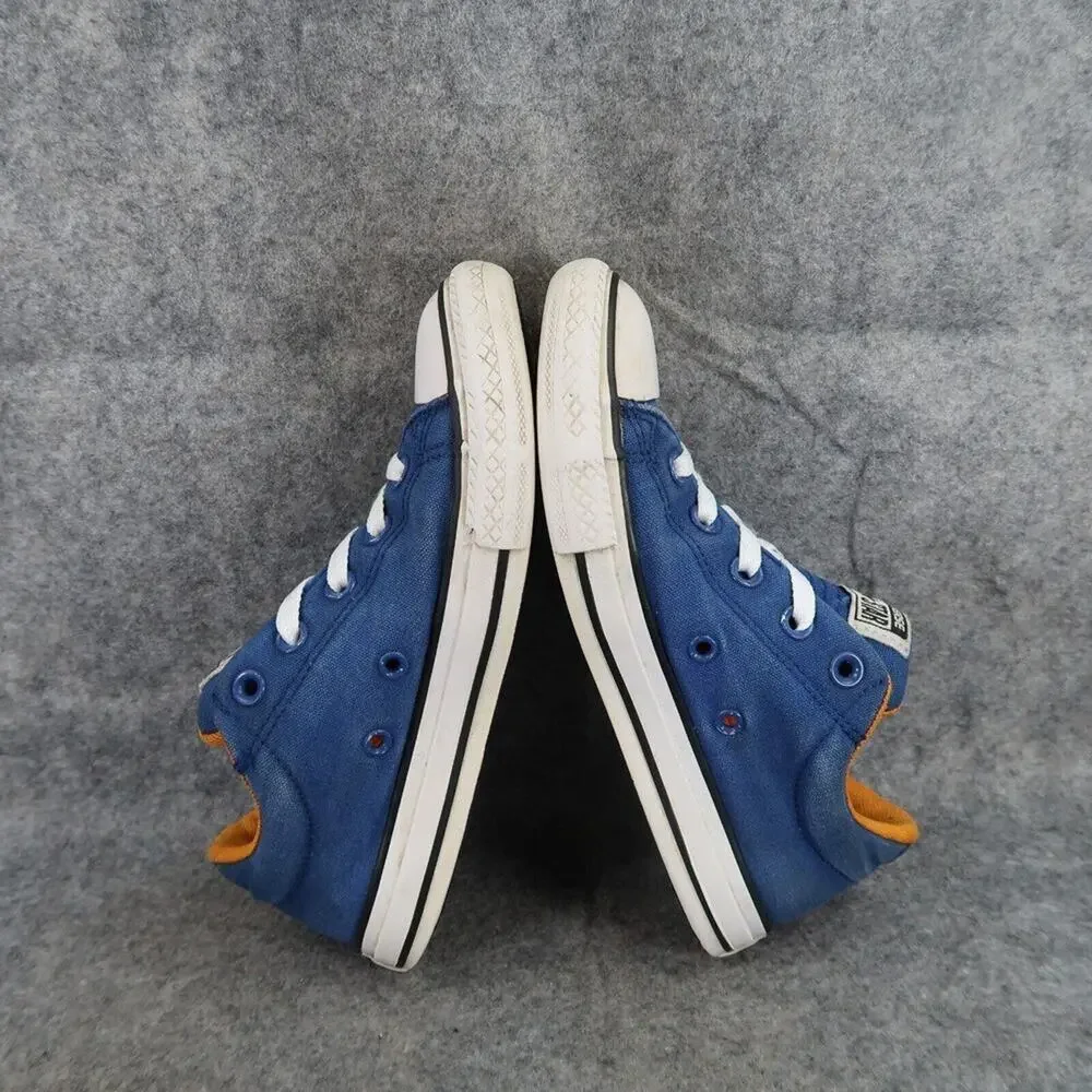 Converse Shoes Kids 3 Sneakers All Star Canvas Casual Blue Lace Up Active Junior